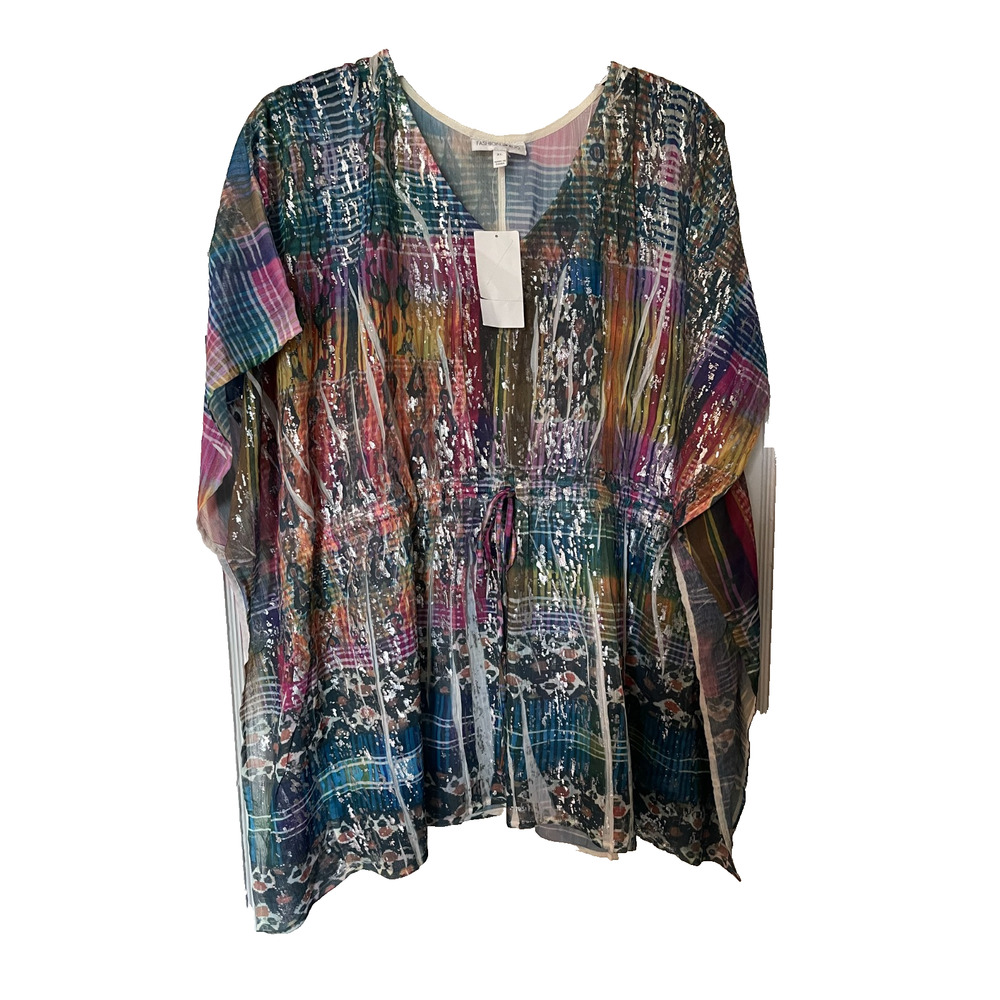Fashion Bug Women's Cover-up Size XL Multicolor